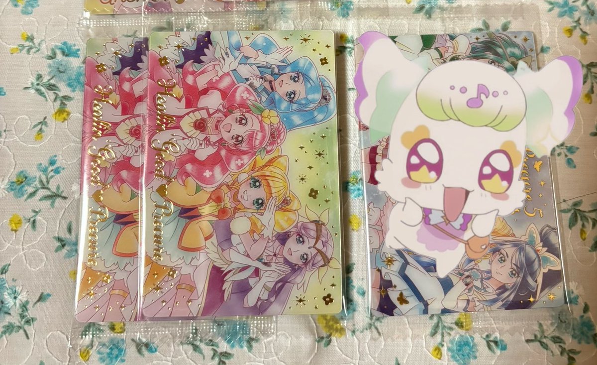 mi_a0210's tweet photo. 〈交換〉プリキュア　ウエハース

提供❄画像

希望❄HRキッス、HRズキューン、SSRキミプリ、Rキッス（1枚）、Rズキューン（1枚）

SSR以上にR以下複数枚提供可能。
2枚〜で、郵送希望です。3枚まではミニレター使用予定（定形郵便も可能） https://t.co/hWHCvZ0xfw