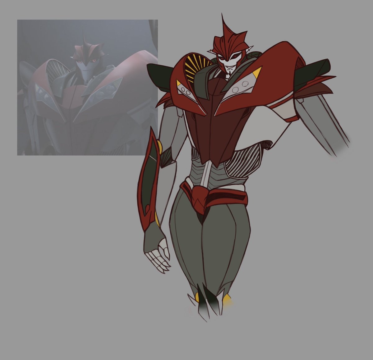 StarLabyrinth06's tweet photo. A sketchy piece of knockout 
#tfp #transformersprime #knockout https://t.co/H7X1qblyRb