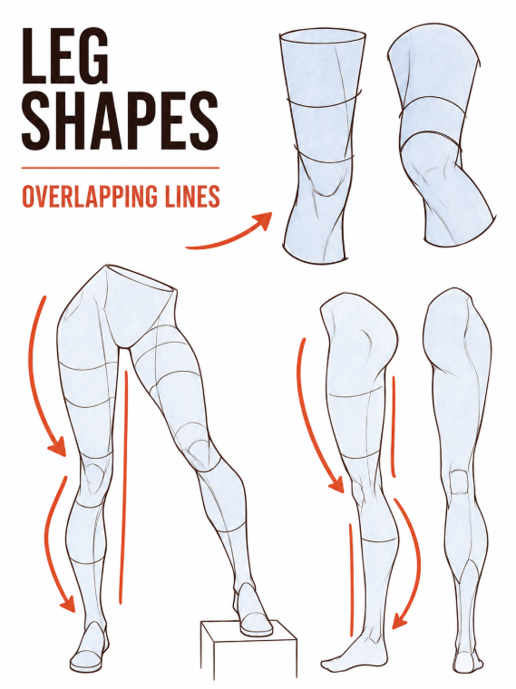 sodaguyx's tweet photo. leg shapes! https://t.co/gocooNAPPk