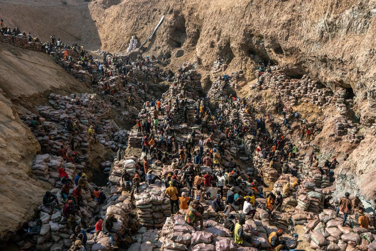 MarioNawfal's tweet photo. 🇨🇩🇨🇳🇺🇸Africa's sitting on a fortune it can't ship

The continent holds the raw material behind the modern world, the cobalt and copper inside every phone, every EV battery, and every AI data center humming right now.

Take cobalt. The Democratic Republic of Congo alone digs up roughly three-quarters of the world's entire supply. That's the kind of grip that lets one country move the whole market.

And it's shown it. Last year it simply switched off cobalt exports for months, and the price more than doubled.

The catch is where it sits, ground with bad roads, patchy rail, shaky power, and ports that can barely move the volume. Add slow environmental permitting, the government sign-off a mine needs before it can dig, plus security and logistics headaches, and the minerals get stranded in place.

And while the West argued about it, China moved in. It didn't just buy mines, it built the whole chain, the roads to reach them and the plants that turn raw ore into the finished metal batteries actually use. Chinese firms run two of the DRC's biggest cobalt mines, and nearly 80% of the world's cobalt is refined in China.

That's the quiet scandal. Africa ships out raw rock and refines barely 3% of it, so the country digging it up sees a sliver of the money while the real fortune gets made abroad.

Now Washington is scrambling to catch up, with a U.S.-Congo minerals deal in the works and reported talks involving Erik Prince, the Blackwater founder, on protecting Congo's mining revenue.

And it isn't only cobalt. Copper, the DRC's other giant export, is the metal the whole electric grid and AI-power boom runs on, and its price is climbing too.

So the next commodity cycle, the boom and bust swings that decide who cashes in, won't just reward whoever owns the minerals. It'll reward whoever can move and process them.

Africa has the rocks. Whoever builds the road out keeps the reward.

Source: Jack Prandelli, USGS, AfDB, Fastmarkets, Reuters / Writer: Daniyal