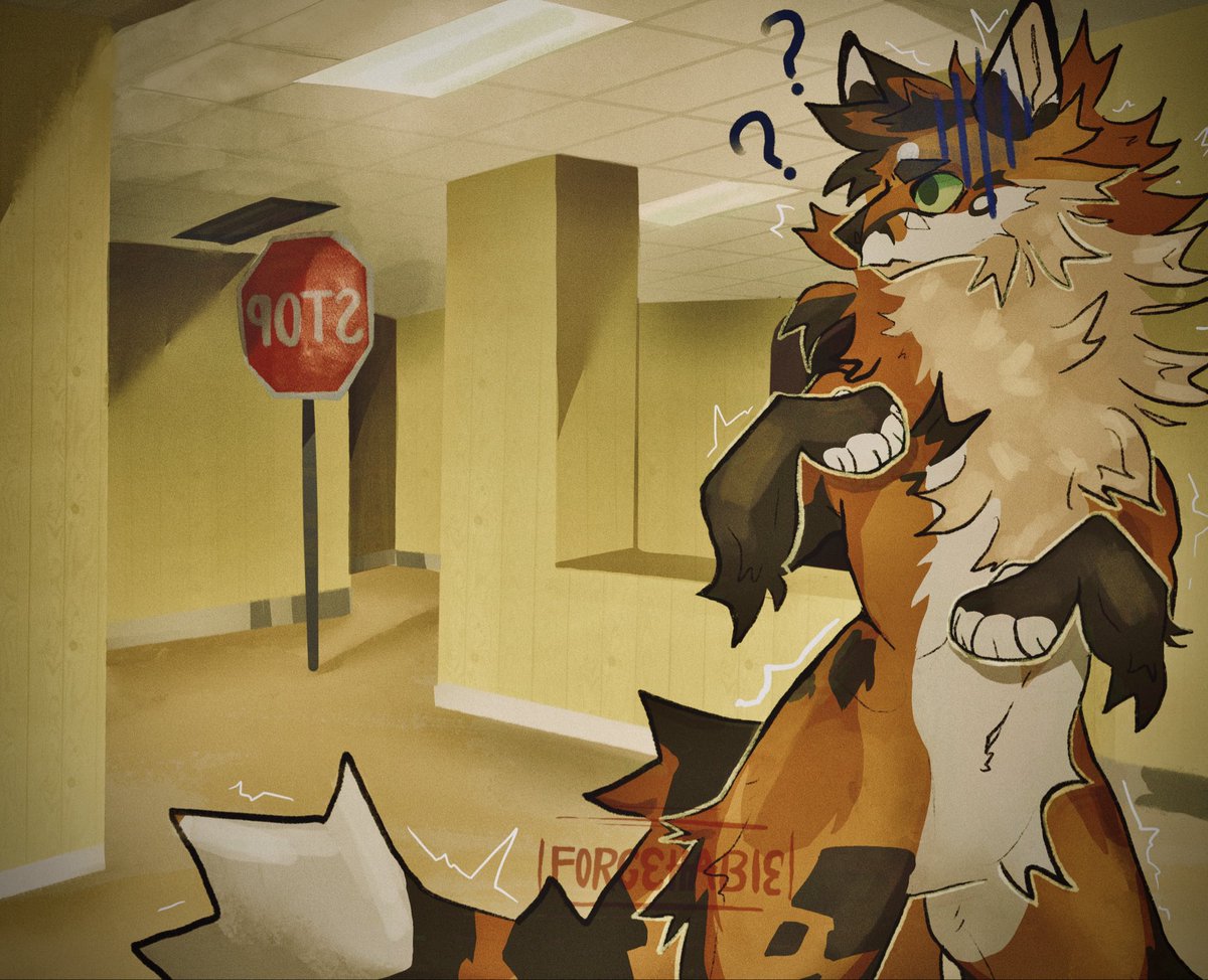 The_Forg3ttabl3's tweet photo. Artfight revenge on Khito!!!!! I greatly appreciate Khito’s attack on me, so I sent them to the back rooms.
 😌

#artfight #furryartists #art #oc #artfightrevenge https://t.co/F0SA8pgI2W