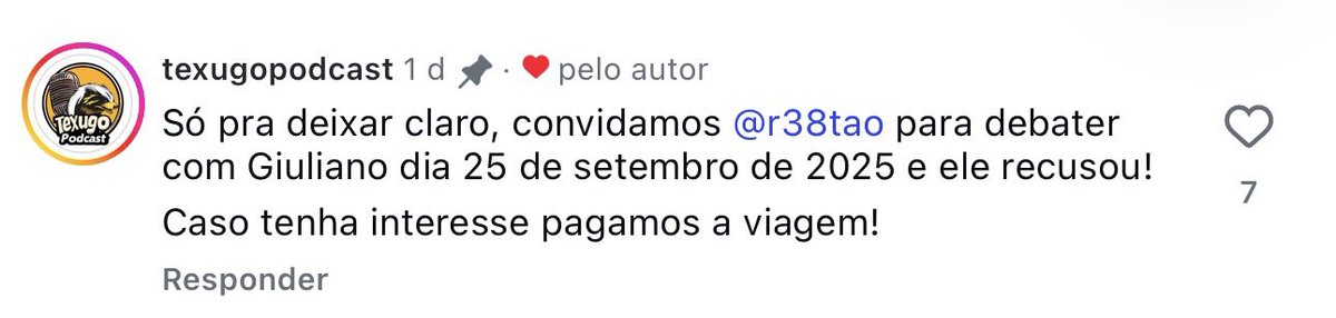 giuargolo's tweet photo. Larga de ser mentiroso, tampa de binga. 

Tu recebeu um vídeo meu mostrando que você era uma tchuchuquinha do Geraldo Alckmin, te chamaram pra debater comigo e desde então você está correndo igual uma galinha. Me bloqueou até no Instagram pra evitar o assunto.

Seu ego é tão fudido, que pra tudo você recorre a uma proposta de aposta esquizofrênica. Vamos fazer melhor, dou-lhe 40k USD para você dizer que Alexandre de Moraes merece f***********o igual você disse que Bolsonaro merecia.

Sobre o Missão Bitcoin: pra quem gosta de merda, é um prato cheio.