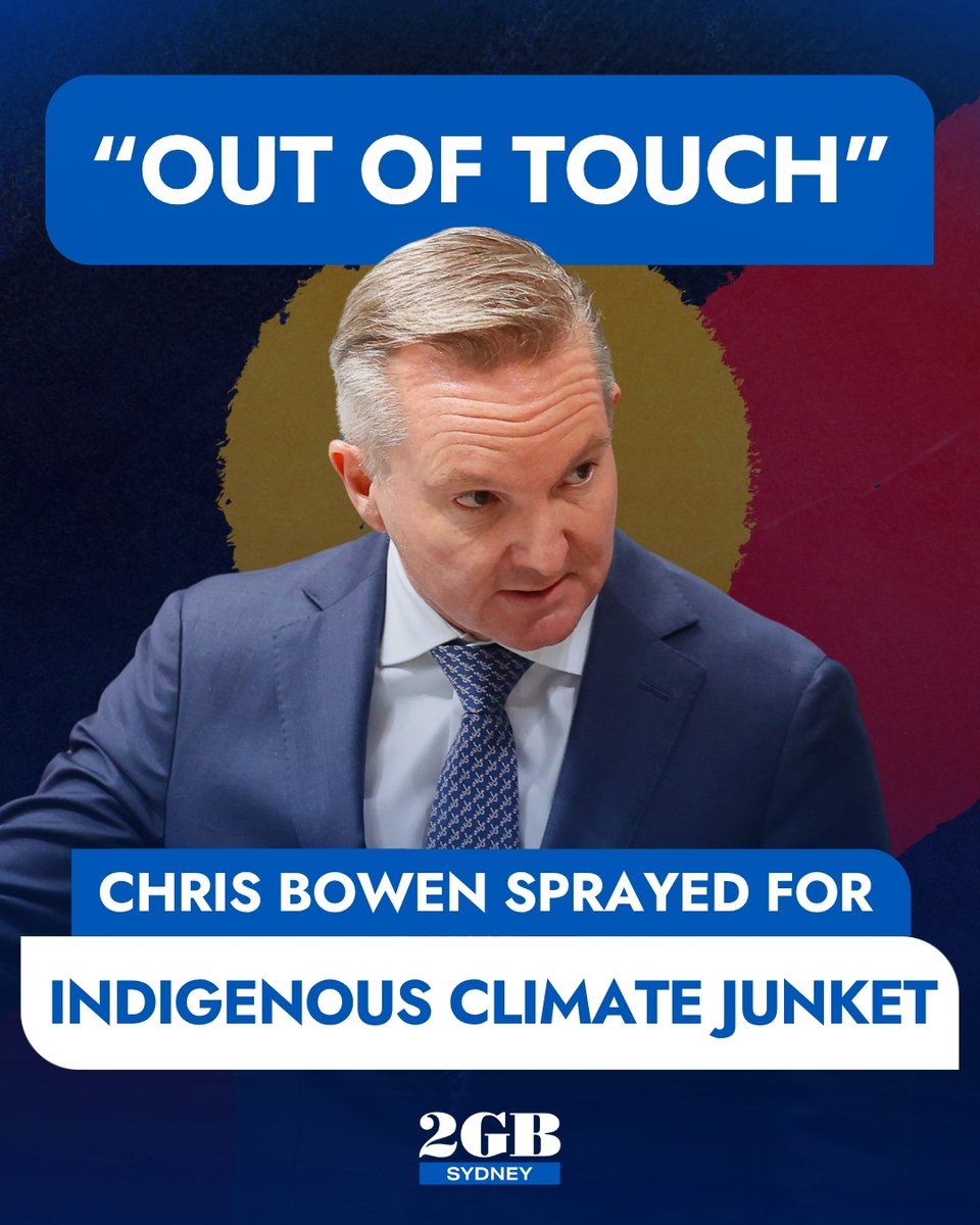 2GB873's tweet photo. The Department of Climate Change is copping major backlash.

They’re spending $650,000 to send Indigenous Australians to a climate summit.

Shadow Minister for Government Waste Tony Pasin says it’s “out of touch”. 

MORE: https://t.co/1kHwt7LSUT https://t.co/WiSy2JOkkO