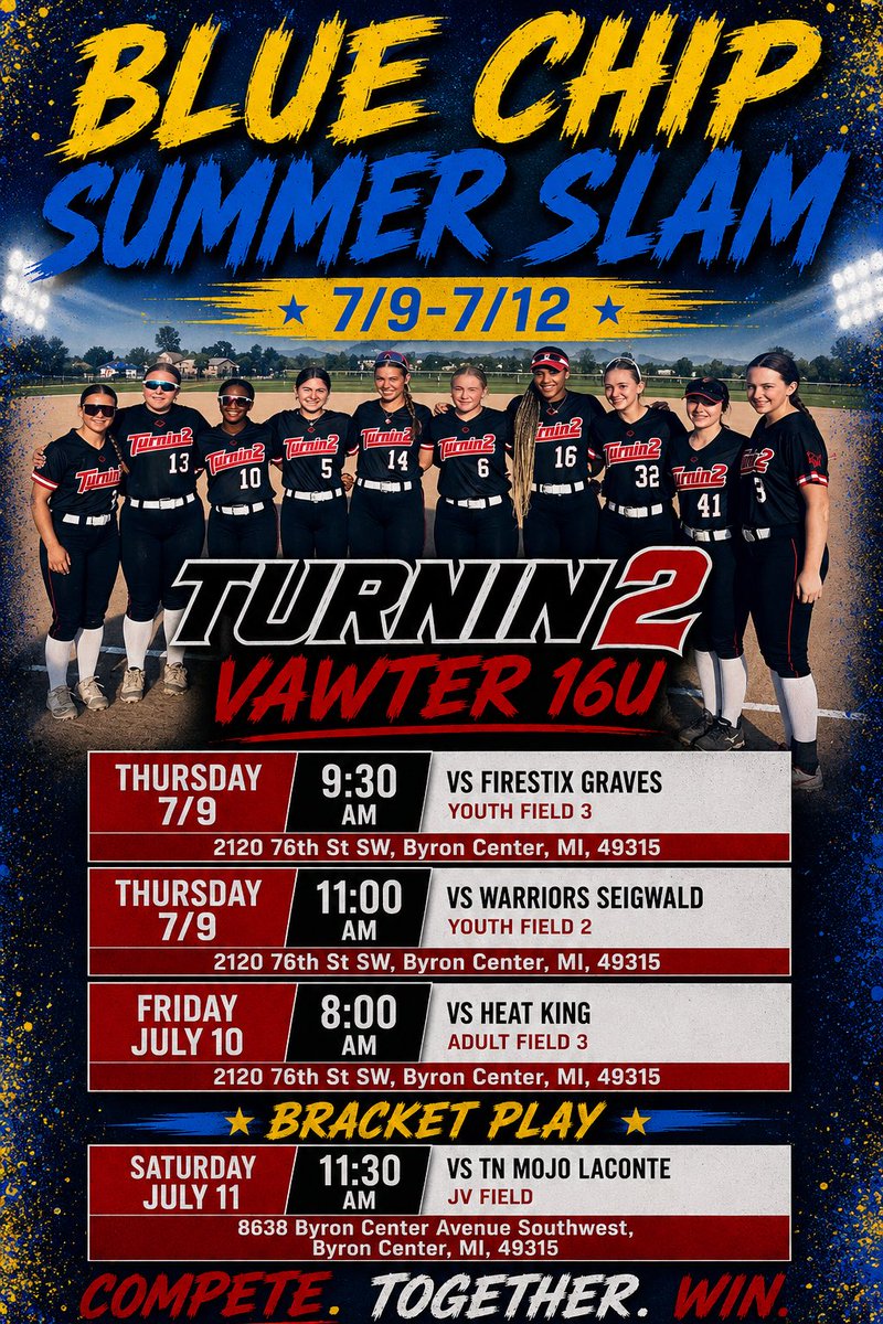 Turnin2_Vawter's tweet photo. We get back at it again tomorrow. Coming off of a great trip to Colorado, now we travel to the west side of the state to make some noise! @Turnin2Softball @CoachKevin48178 @Vawter27569Ryan https://t.co/VtAcxgvzvH