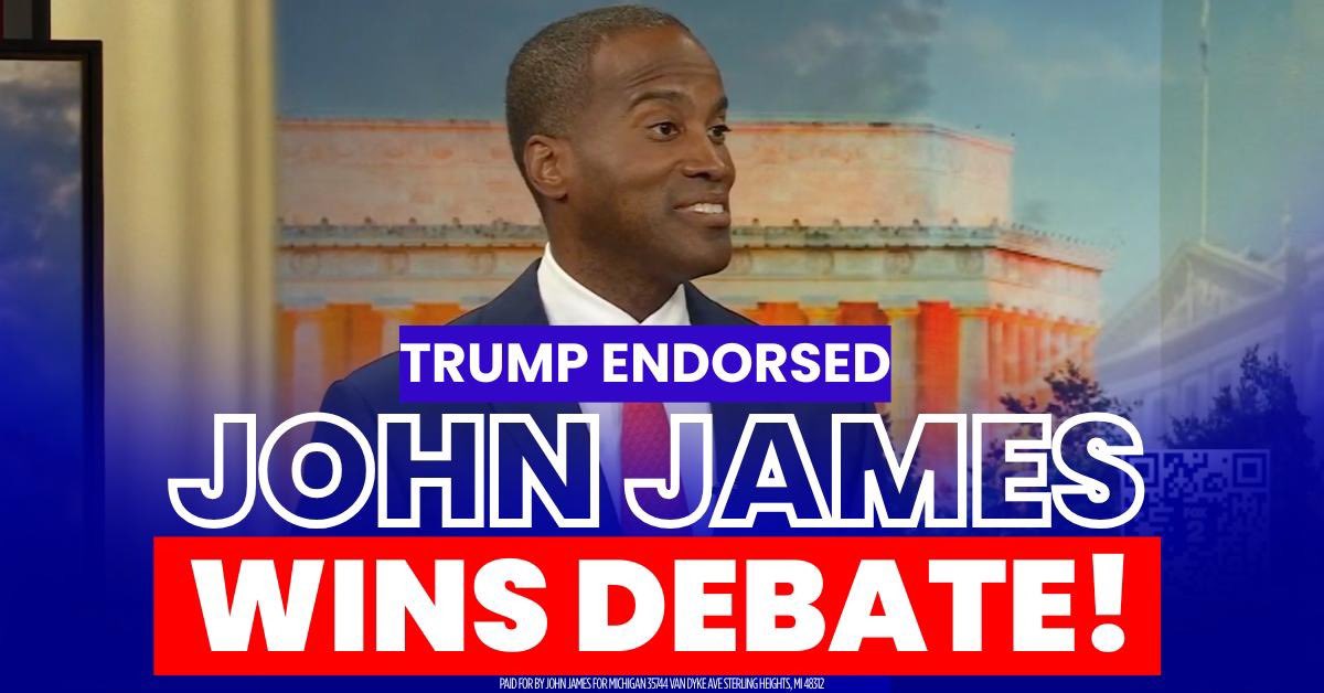 JohnJamesMI's tweet photo. Our opponents were focused on us.

John James is focused on YOU. 

Michigan is ready for its comeback era, with John in the pilots seat! Let’s fly, Co-Pilots! 🚁🇺🇸 https://t.co/3wRJsIJZHg