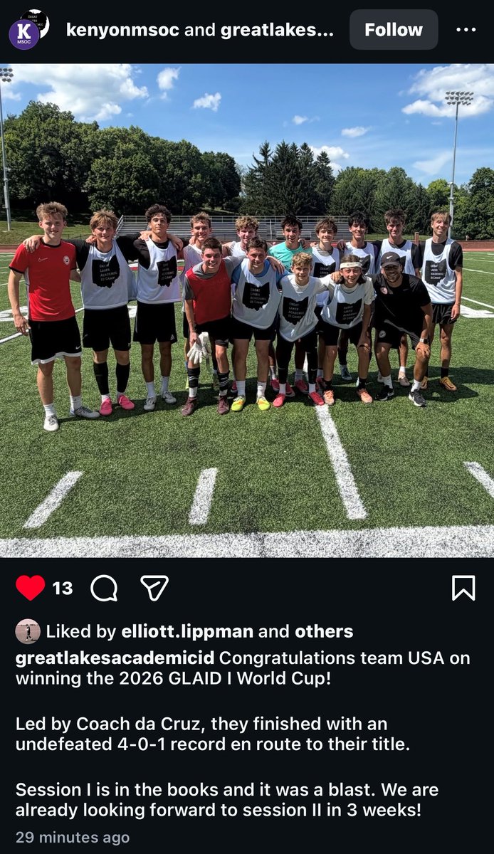 JacksonBrowder's tweet photo. 1st place in the 11v11 games for the GLAID and 1st place in the 8v8 MLS CUP! 

A lot of goals and assists, highlights coming soon!

Thank you Denison University and Kenyon University for hosting this!

The Ohio State University ID camp soon‼️ https://t.co/HWZmidDQgm