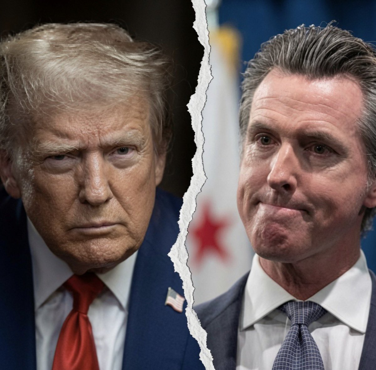 Hunter_Eagleman's tweet photo. Trump’s Labor Department is done playing games… 🚨 

They are now demanding @GavinNewsom repay the $22 BILLION he owes for California’s unemployment fund disaster! https://t.co/qPyptPHS7s