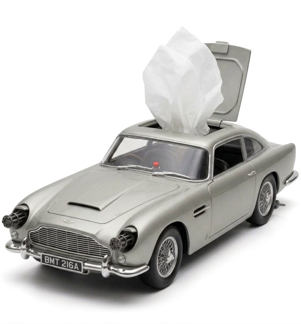 ICHI5144's tweet photo. このティッシュケース
商品化希望😌
#OO7
#JAMESBOND
#AstonMartin https://t.co/pL1d015Oq8