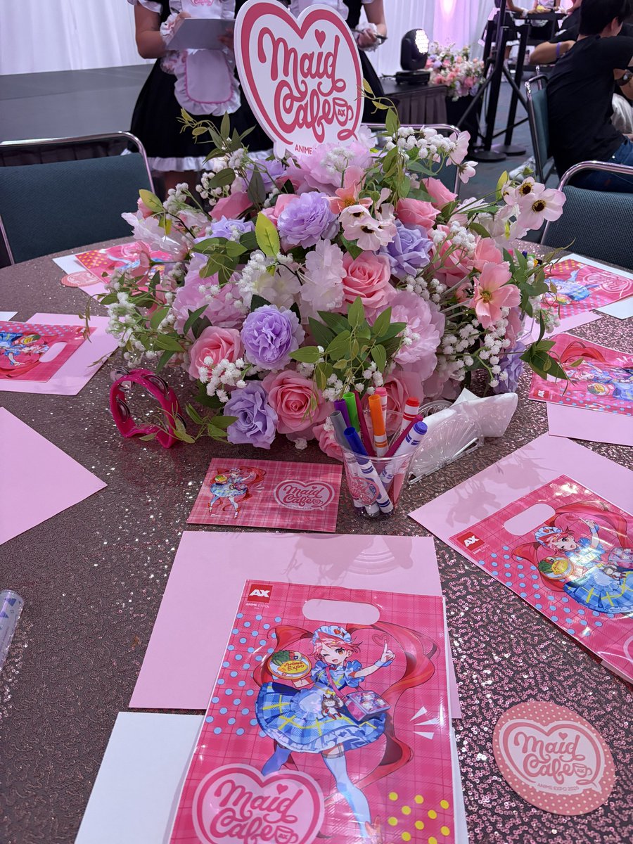 FairysCloud's tweet photo. TYSM & TSKR to ALL the maids of AX Maid Cafe, for their hard work • passion • dedication • and DEFIANCE & RESILIENCE (to trolls and noobs and scrubs) 

super happy all maids could both serve And perform~!!

—
also, to my maid frens Coco, Mimi, Bambi, Pengy, Kei, and that one girl Nene  —  ily LUL

😅💗🫶💗😅

#animeexpo2026 #ax2026