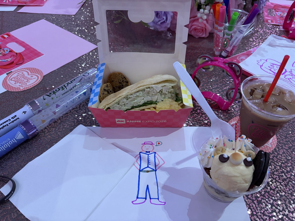 FairysCloud's tweet photo. TYSM & TSKR to ALL the maids of AX Maid Cafe, for their hard work • passion • dedication • and DEFIANCE & RESILIENCE (to trolls and noobs and scrubs) 

super happy all maids could both serve And perform~!!

—
also, to my maid frens Coco, Mimi, Bambi, Pengy, Kei, and that one girl Nene  —  ily LUL

😅💗🫶💗😅

#animeexpo2026 #ax2026