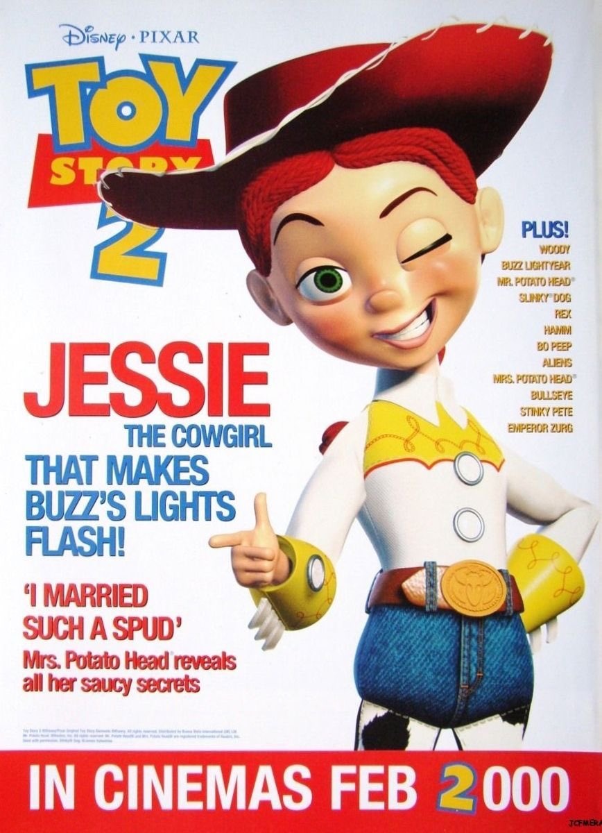 buzzjessthinker's tweet photo. #ToyStory #ToyStory5 

Beginnings: Jessie makes Buzz's lights flash (they said it, not us 🙂‍↕️)! 

Jessie and Buzz's romantic relationship was sown first near the end of Toy Story 2.

[#YarnStar | #RangerDoll | #Bessie | #BuzzJess] https://t.co/tRxv28wGOk