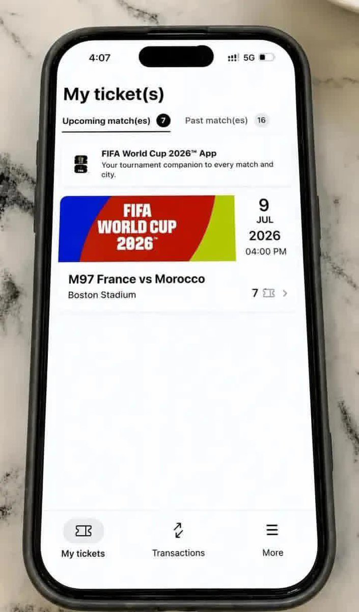 mutaidenniskip's tweet photo. 🎟️ 4 □ France 🇫🇷 vs □ Morocco 🇲🇦 FIFA World Cup Quarterfinal Tickets for Sale!

📅 Thursday, July 9
📍 Boston Stadium, Foxborough, MA

🎫 Section 112 | Row 7
💲 $250 each

Some friends in our group can no longer attend, so we're selling these tickets.

📩 DM if you're interested. Serious buyers only!

#□ France #□ Morocco #FIFAWorldCup #WorldCup2026 #FranceVsMorocco #Quarterfinal #Boston #Foxborough #SoccerTickets #FootballTickets #WorldCupTickets #TicketSale #ForSale #MatchDay #FootballFans