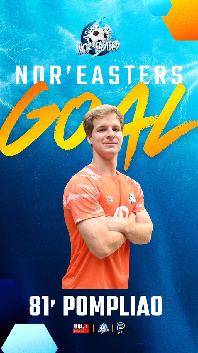 OCNoreasters's tweet photo. LUKE ANSWERS THE CALL!!!!

Luke Pompliano hits the equalizer with 10 minutes to play!

81' || 2H
OC - 2 || LVU - 2

#path2pro | #thestormiscoming⛈️ https://t.co/oWJiFtYnbQ
