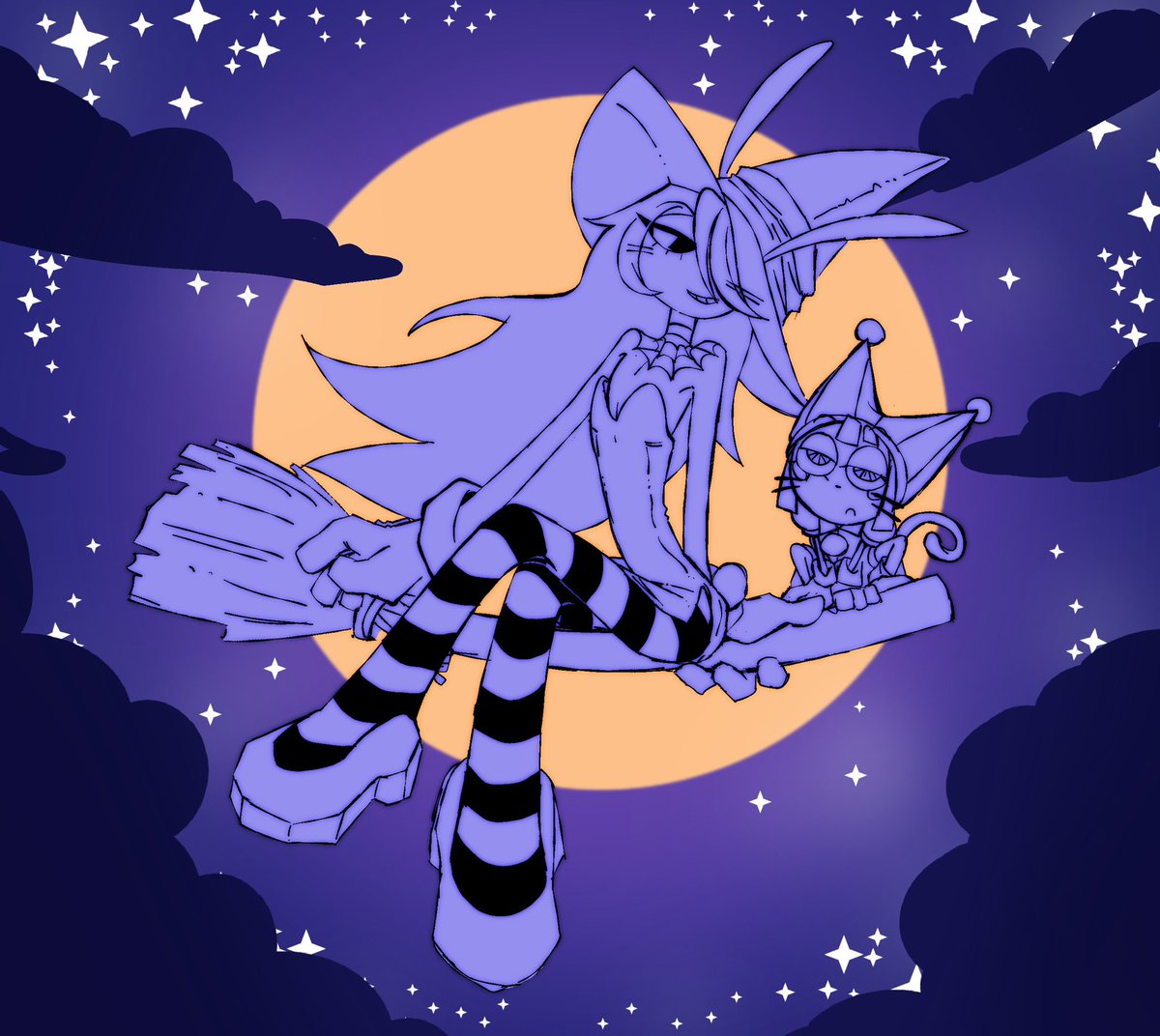 butchnoo's tweet photo. Witch jax WIP #tadc #jax #funnybunny https://t.co/S4tofyw9NB