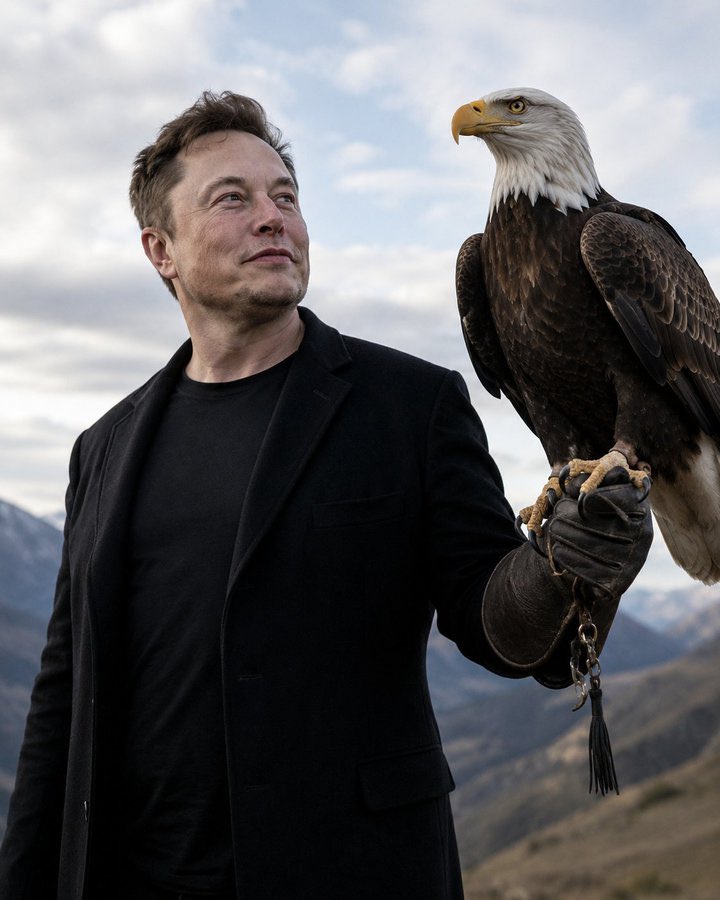 ElonUpdate432's tweet photo. 🦅 Elon with an eagle — what does this represent?

A) Leadership 🔥
B) Freedom 🗽
C) Innovation 🚀
D) A new era 🌎 https://t.co/P74j2cppef