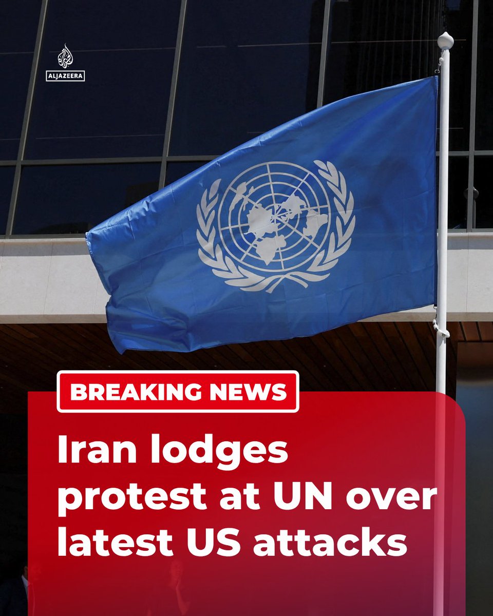 BREAKING: Iran has sent letters to the UN over latest US attacks, according to Iranian state media.