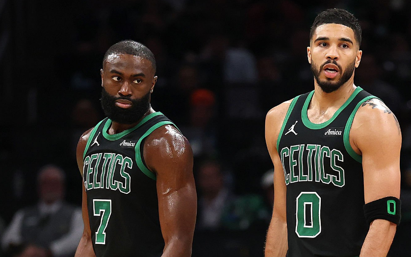 CelticsLead's tweet photo. Jayson Tatum keeping it 100% real on the media trying to split up him and Jaylen Brown over the years:

“The expectations were so high, they had to figure out a reason why we hadn’t won yet. So they tried to pin us against each other.”

“The truth is we had 9 amazing years together.. I’ll forever be grateful for the time we spent together.”

End of an absolute era. They really tried to break the Jays up for years. 💔