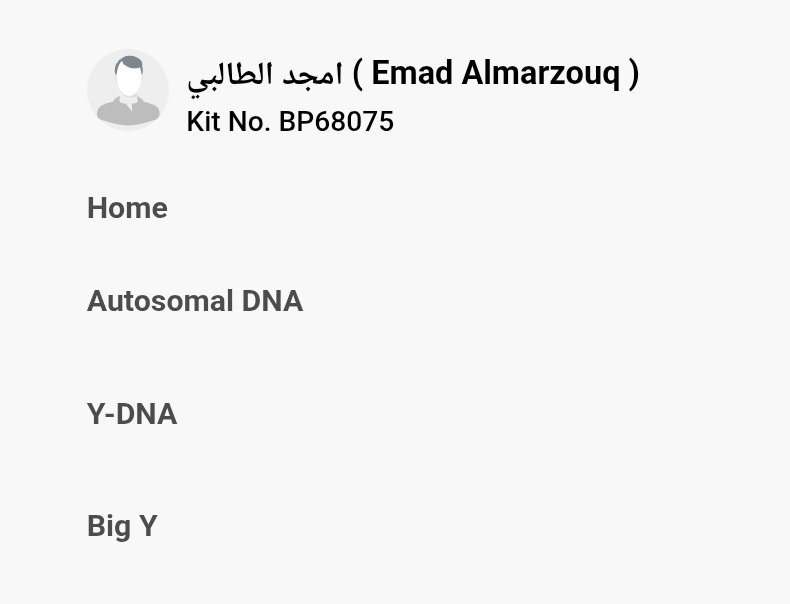 Em35V22's tweet photo. بالتعاون مع الأستاذ عماد المرزوق أبو عبدالله
يسرنا الإعلان عن نتيجة تطوير BigY لعينة الأخ أمجد الطالبي من العراق /سامراء.
على السلالة #EV22 التحور E-FT418934
متكتلاً مع عينات السادة السوامرة (الكيلدار - البوعباس-البونيسان-البوكنعان)
الموروث : أشراف حسنية.
نبارك لصاحب العينه هذه النتيجة و نشكره على مساهمته بإثراء هذا العلم.