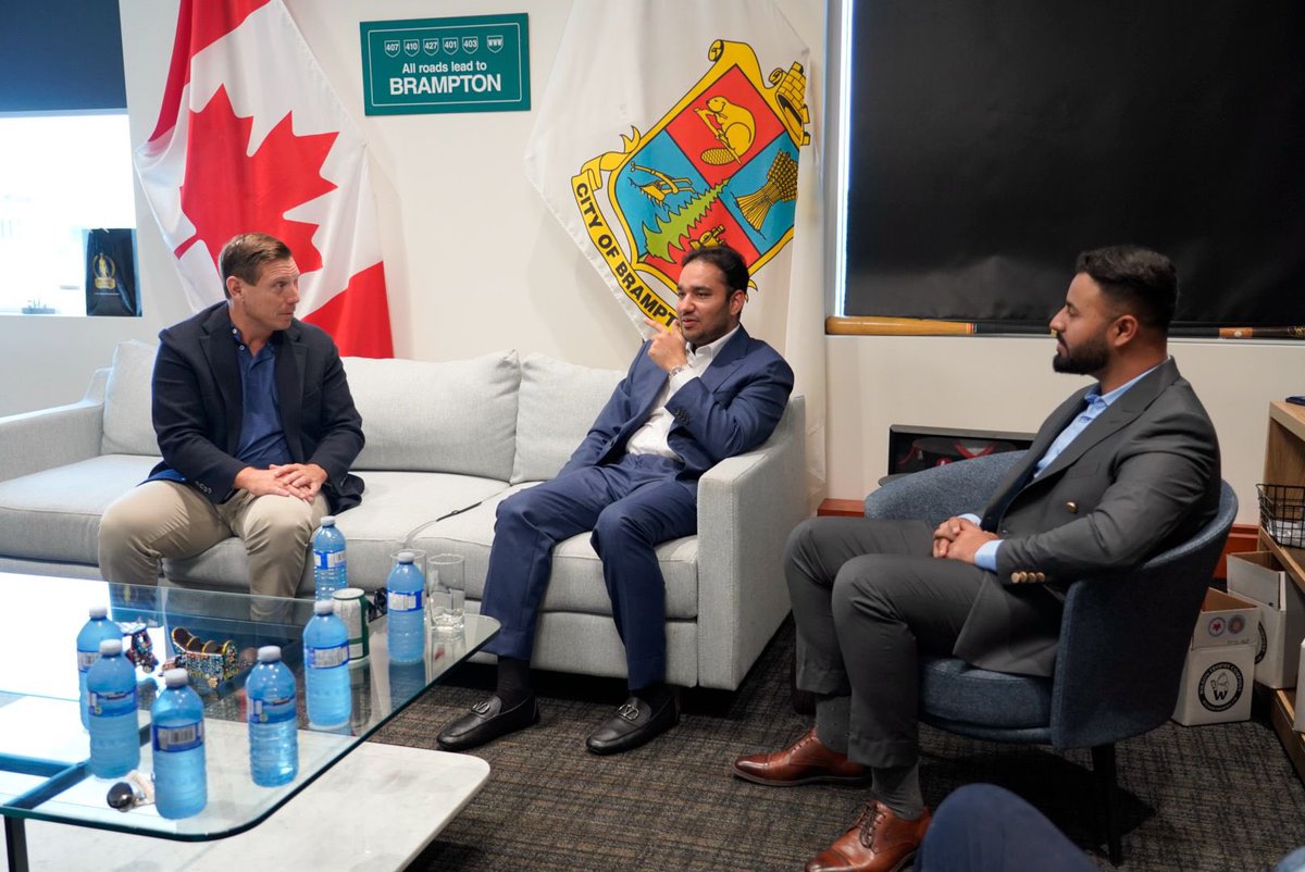 FaisalAKhokhar's tweet photo. It was a pleasure to meet with the Honourable Mayor of Brampton, Canada. Our discussion focused on strengthening mutual cooperation, fostering meaningful partnerships, and exploring opportunities in areas of shared interest.

I firmly believe that such engagements play an important role in building stronger international relationships and creating new avenues for collaboration that benefit our communities.

Looking forward to continued cooperation and enduring ties between Pakistan and Canada.