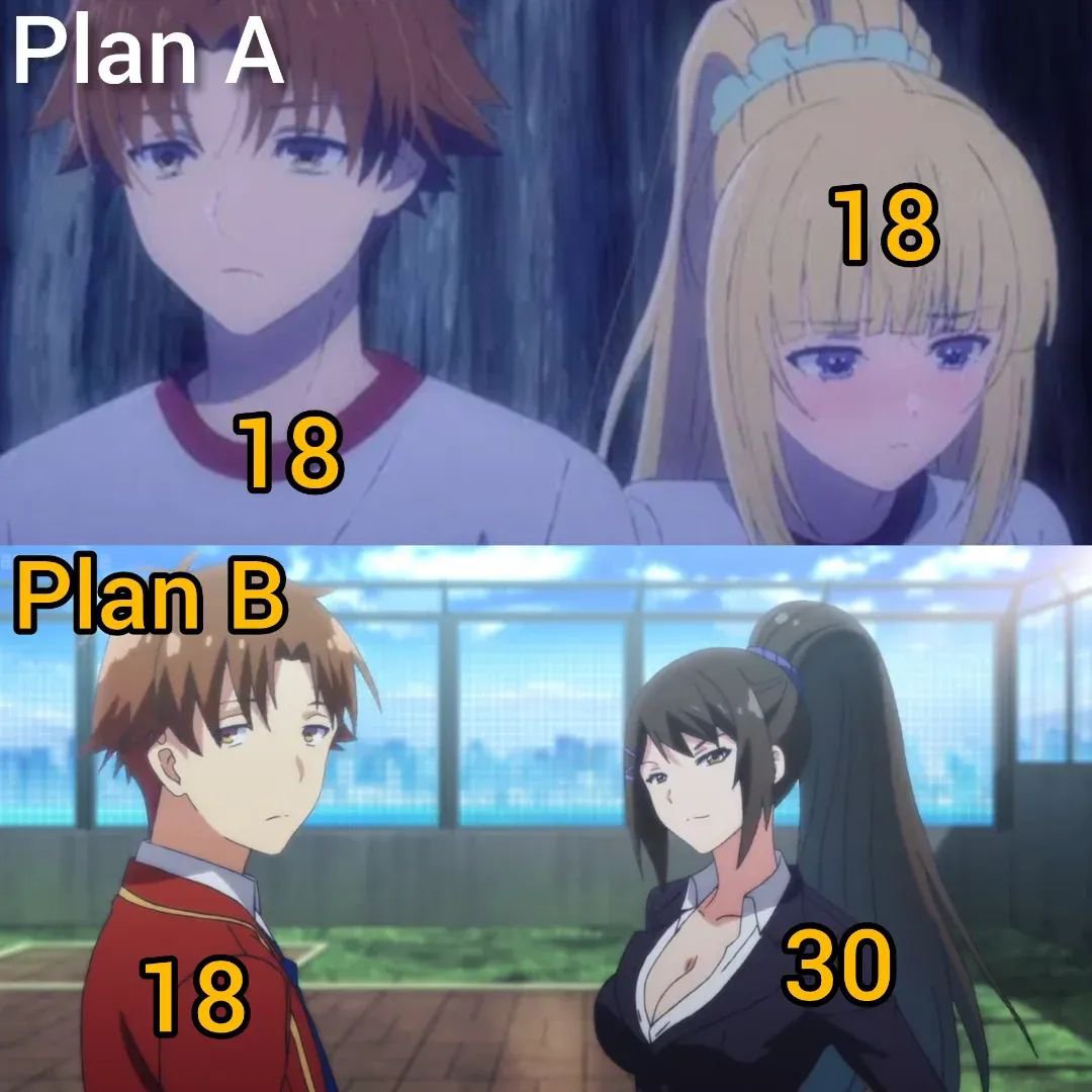 AnimeClubXi's tweet photo. Plan A Or Plan B https://t.co/20cvnrmVWY