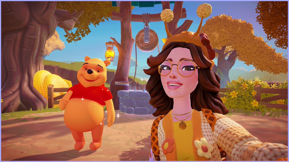 Kattonixx's tweet photo. 🍯Honeyglow Woods is here🍯 We welcomed Pooh today during stream!!! #disneydreamlightvalley #ddlv https://t.co/7uBEj6oZny