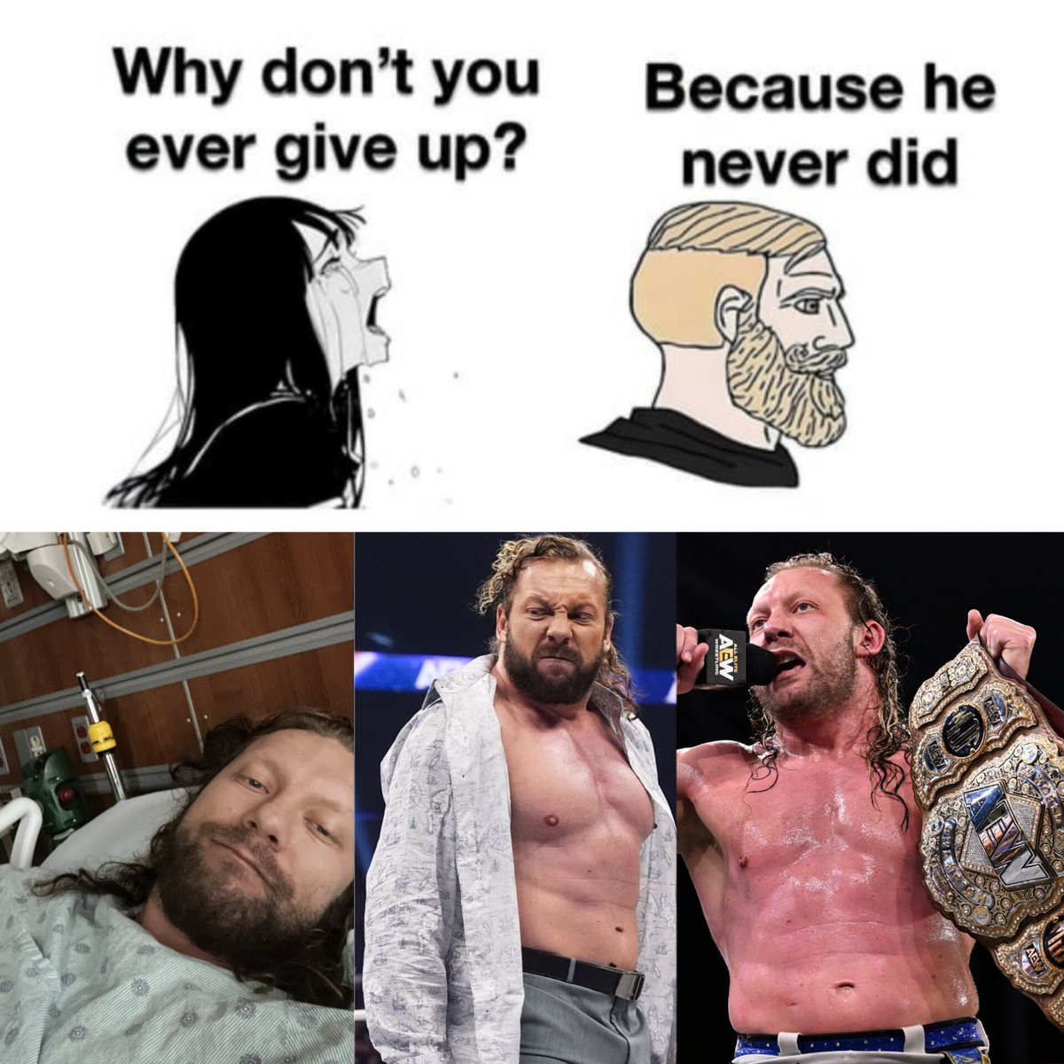 TheDrainmaker's tweet photo. Kenny Omega, the GOAT. https://t.co/GSfgtGvmc5