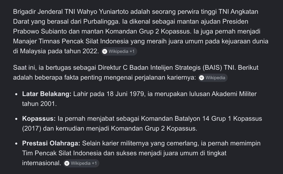 TaryokoL's tweet photo. BAIS dan SATGAS PKH

BAIS : badan intelejen strategis. Menjaga keamanan negara dari ancaman yang bisa melemahkan negara, terutama dari musuh.
Satgas PKH : satuan tugas penertiban kawasan hutan. Menjaga agar hutan tdk dibabat habis. 

Hari ini, direktur C (brigjen Wahyo) dan wadan satgas PKN (brigjen anggiat napitupulu), subuh subuh membawa pasukan datang ke polda metrojaya, minta agar barang bukti yang diduga hasil korupsi dari kediaman dan cafe milik  jampidsus, dikembalikan. Celakanya, diduga itu uang haram yang ada hubungannya dengan tambang dan penataan kawasan hutan. EDAN ! Kurang cetho kepriye ...??

(buat tentara jujur, segera buka mata. Komandan kalian kelakuannya kayak gini)

Ini orangnya :