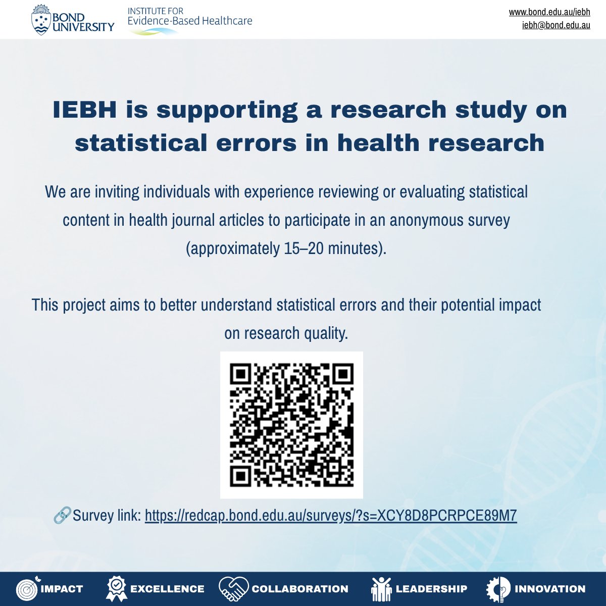 Institute for Evidence-Based Healthcare tweet media