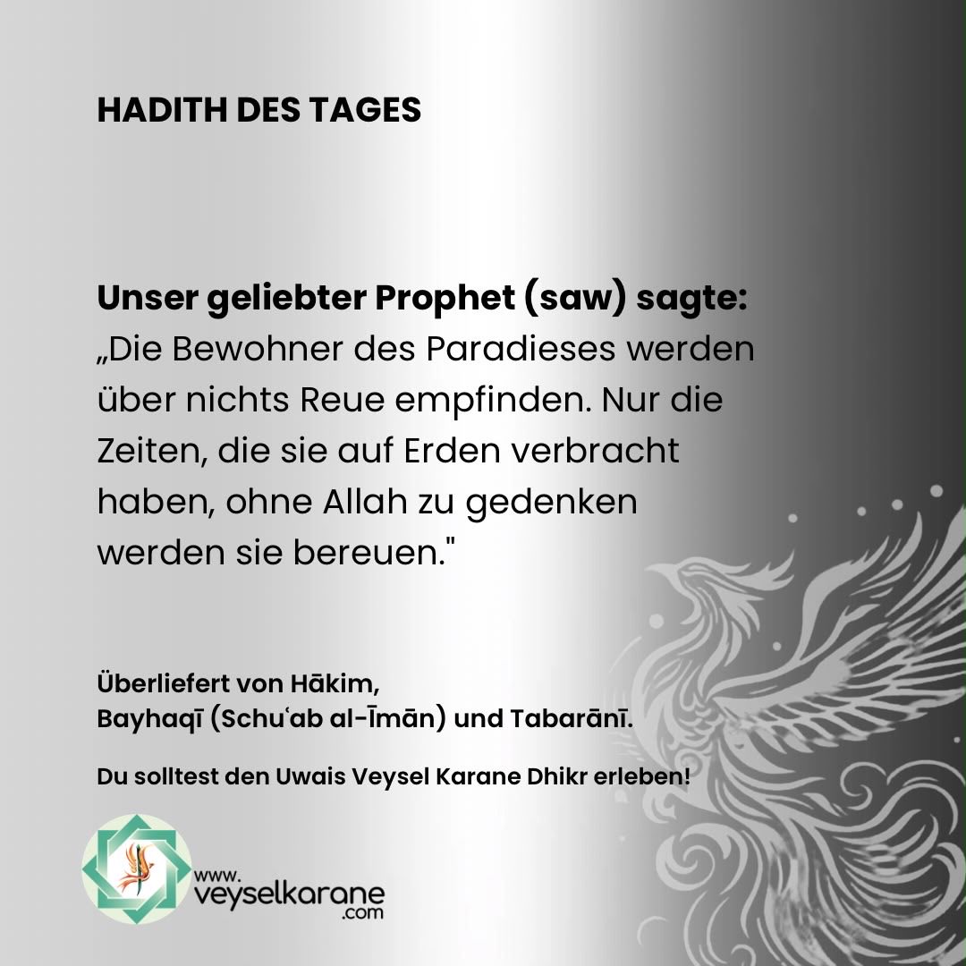 uwaisindeutsch1's tweet photo. Wenn ihr mit dem Dhikr beginnt, beginnt auch eure Reise der Marifa. Das Erste, was euch dabei geschenkt wird, ist ein innerer Frieden. Denn unser Prophet sagte:
„Das Gebet kann nur mit Frieden im Herzen verrichtet werden.“
Dieser Frieden beginnt nun in eurem Herzen zu wachsen. https://t.co/zfipoXHZ08