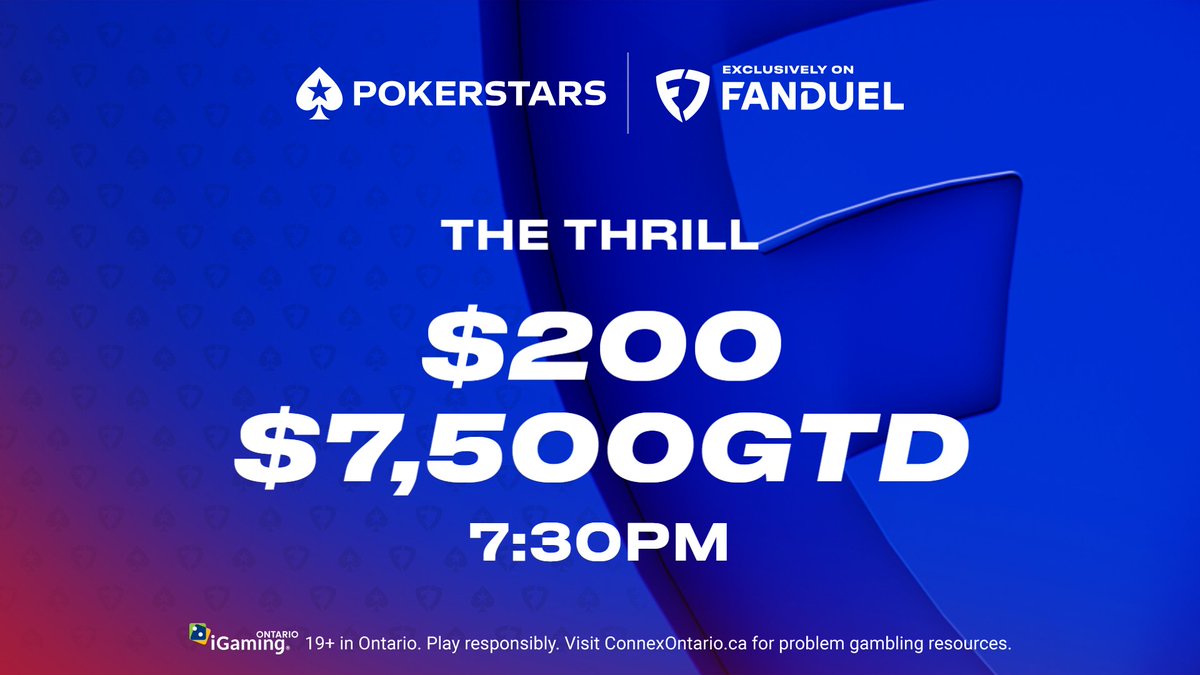 PokerStars Ontario on FanDuel tweet media