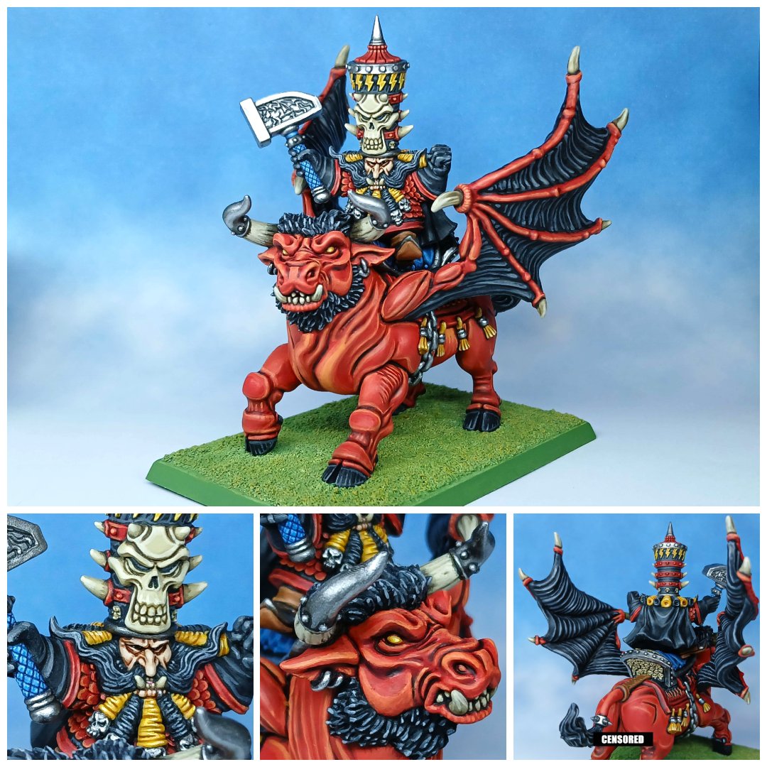 VEMTEX_'s tweet photo. Chaos Dwarf Lord on Great Taurus

#miniaturepainting #Warhammer https://t.co/mArmcuEmls