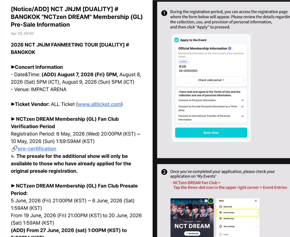 _parinkpinnk's tweet photo. สำหรับใครที่ไม่เคยจองด้วยเมม weverse มันก็คือเลข plli membership นี่แหละ พอถึงที่ 13/7 เค้าจะมีหน้า event มาให้กด apply ใน weverse พอเรากกด ปุ้ปเราก็สามารถเอาเลขหน้าบัตร PLxxxxx เราไปกดจองบัตรได้เลย 1 เมมจองได้ 2 ใบ ใครไม่มีไม่อยากสมัครก็ไปขอแบ่งๆกับเพื่อนได้ ถึงวันคอนก็ล้อคอินทั้งคู่ จูงมือกันเข้า บนบัตรจะมีเลข member อยู่ ปกติเค้าจะขอดูหน้าบัตรmember ในวีเวิสตอนเข้าคอน นี่แหละ + ชื่อบนบัตรคอนตามที่กรอกใน thaiticket  อิงจากของวงอื่นที่ติ่งงับ สุ้ๆทุกท่าน 🤩