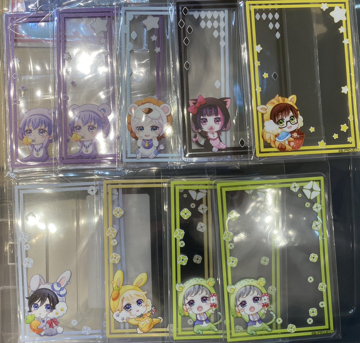 mikuniarisuin's tweet photo. 【交換/譲渡】B-PROJECT Bプロ motto cafe カフェ 物販特典 しおり ホロカード カードケース

譲
北門 是国 阿修 音済 王茶利 野目 釈村 遙日 唯月 明謙 殿

求
交換求めの詳細画像5にて
or希望額(200円/点+送料〜ですと助かります)にて譲渡

◎はこちらから複数提供可能

本日池袋にて手渡し可能

→ https://t.co/BnTt7deXps