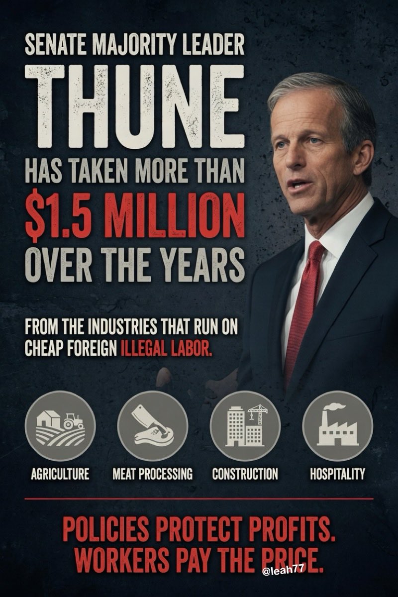 LeahRain77's tweet photo. So I’m not expecting any movement in the Save Act from Thune .. 
Someone else is going to have to take the reins! https://t.co/21EMXRxmJx