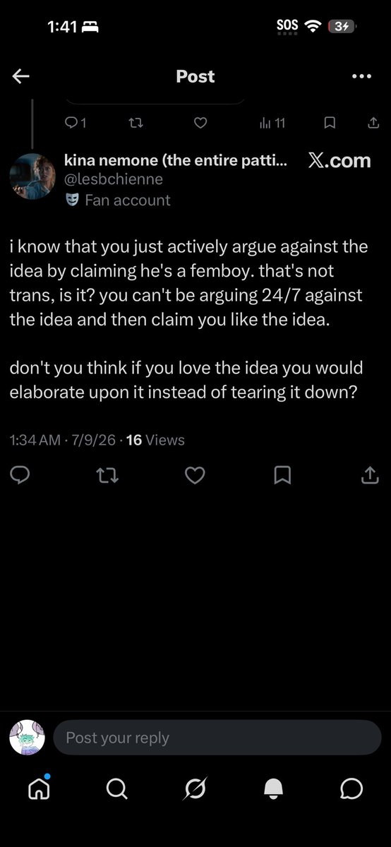 Delusiontakeof's tweet photo. Last reply because my posts is about  delusional posts 

You can’t expect me to agree with a dumb theory when the same theory was a reheated nachos of a  homophobic one 

The trans   ralsei  theory has existed since chapter 1. And it’s only because of the fact he dressed feminin https://t.co/y22tkVZ4zf