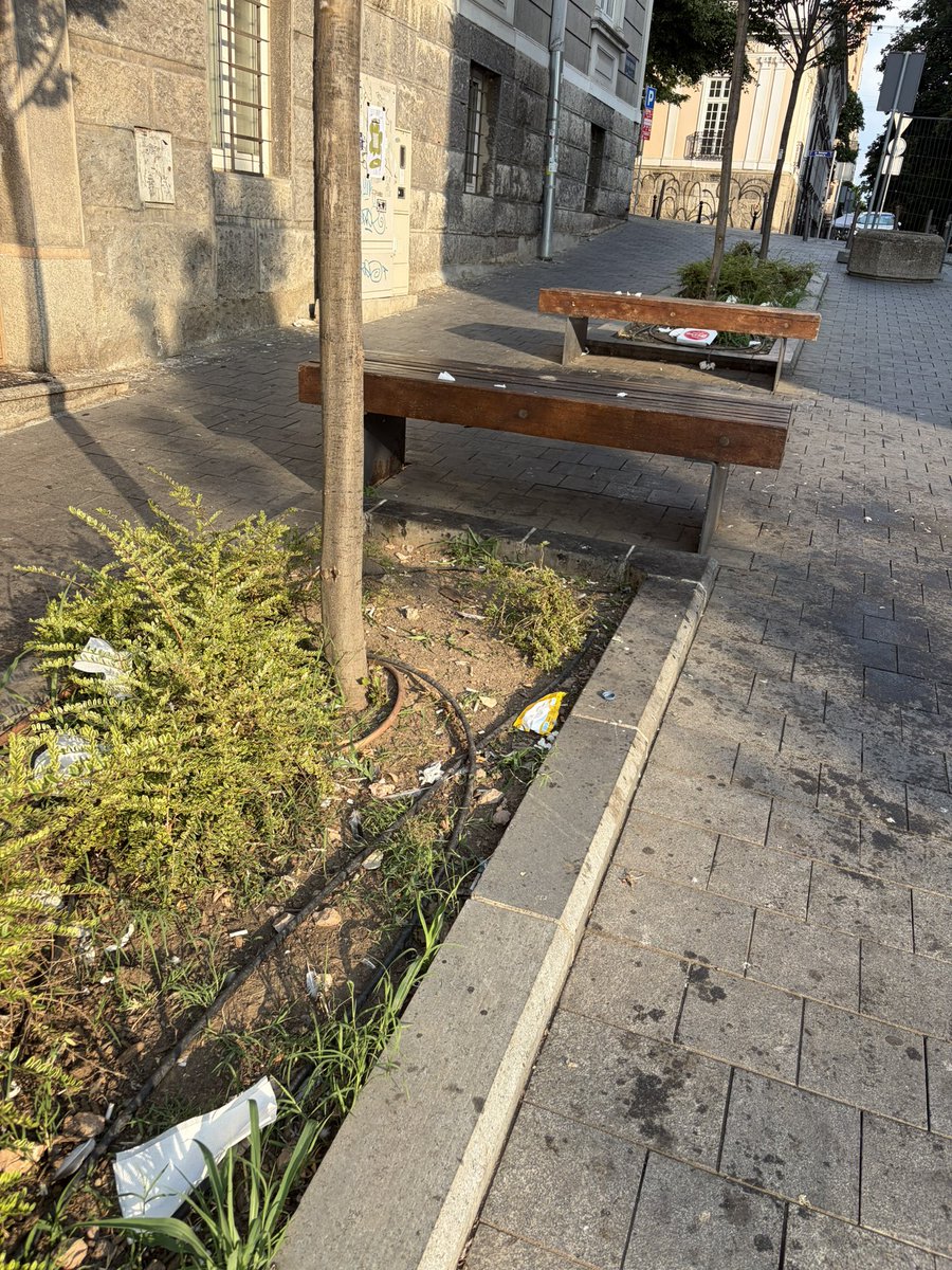SCetinjsku's tweet photo. Skadarlija se raspada, “kaldrma” ispada, klupe su polomljene, drveće sa pokidanim granama. @sicveO11 je izgleda napravio Skadarliju za poneti, a svojom nebrigom i neodržavanjem @Cuckovicm i @AcaSapic su je pretvorili u ruglo Beograda https://t.co/TsTFaV3EfH