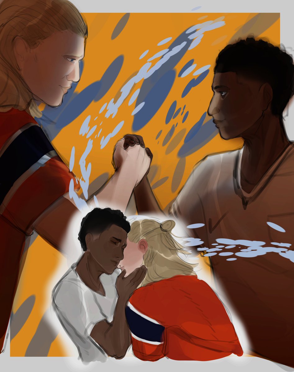 luzxxiii's tweet photo. #Haalingham Por fin tengo una excusa para dibujar a Jude Bellingham y  Haaland 😭🙏, mis expectativas para el sabado: https://t.co/DXJvG4lTWN