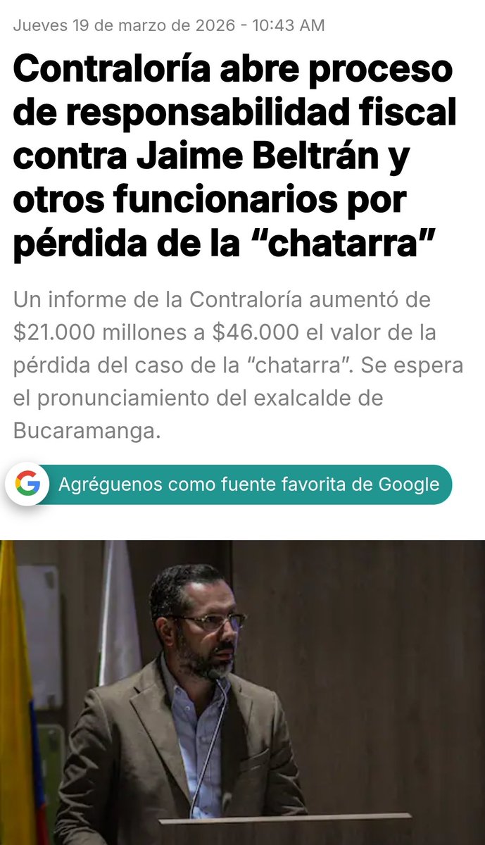 simonboliva2714's tweet photo. @CarlosFGalan @dona_pily2 @soyjaimeandres Don inútil, ese pastor es un pícaro q se robó hasta el nido de la perra con su cuñado siendo alcalde Bucaramanga, tiene abiertas investigaciones fiscales , disciplinarias y penales por su corrupta alcaldía. https://t.co/TmV6n9xNkr