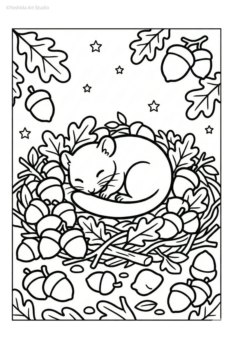 Yoshida_A_S's tweet photo. This cute sleeping mouse is so relaxing! ๐ญ๐ Save/print to color! I'd love to see your version! Do not edit the line art or use it for AI training. Credit required when sharing your colored version.
#coloringpage #freecoloring #adultcoloring #cozyart #sleepingmouse https://t.co/ImOsh6viiU