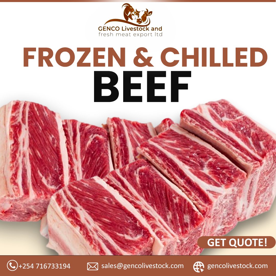 Gencolivestock's tweet photo. Premium Frozen & Chilled Beef. Quality preserved. Supply you can rely on.
Genco delivers Halal-certified, export-ready beef with strict food safety, traceability, and dependable cold-chain logistics.
📞 Request your quote today.
#PremiumBeef #FrozenBeef #ChilledBeef #HalalBeef https://t.co/evXkjp5N3e