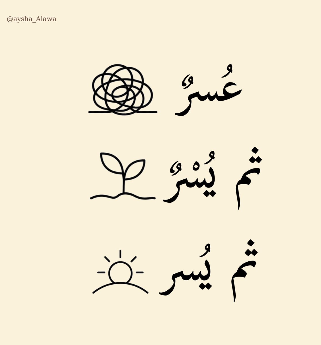 Aisha_Alawa's tweet photo. @NabilAlawadhy عُسرٌ

ثم يُسْرٌ

ثم يُسر https://t.co/ZHof1aFmyx