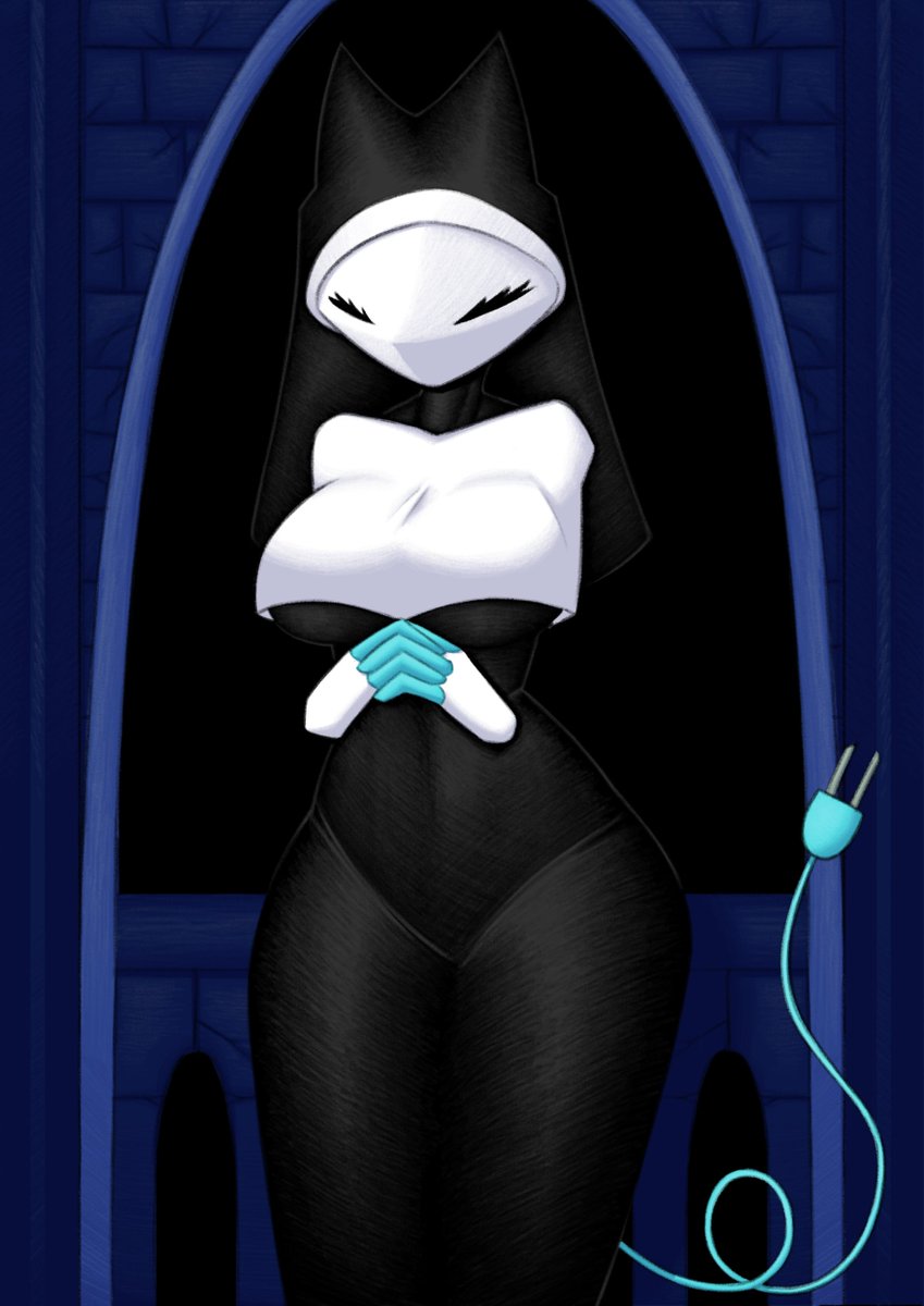 nyctoniac's tweet photo. What can I say? Taque Manager in a nun outfit captivated me #deltarun https://t.co/EwdxN7dZwK