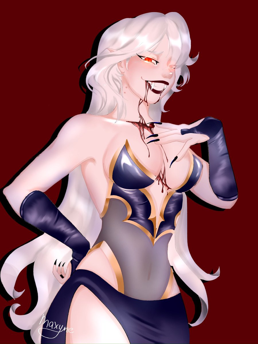 maxyne_ya's tweet photo. Ela é na vdd um ramake de um desenho antigo!! A 3 foto é outro q me fez notar q desenho muito vampiras de cabelo branco (tbm é antigo https://t.co/wJiKkxZ2OY