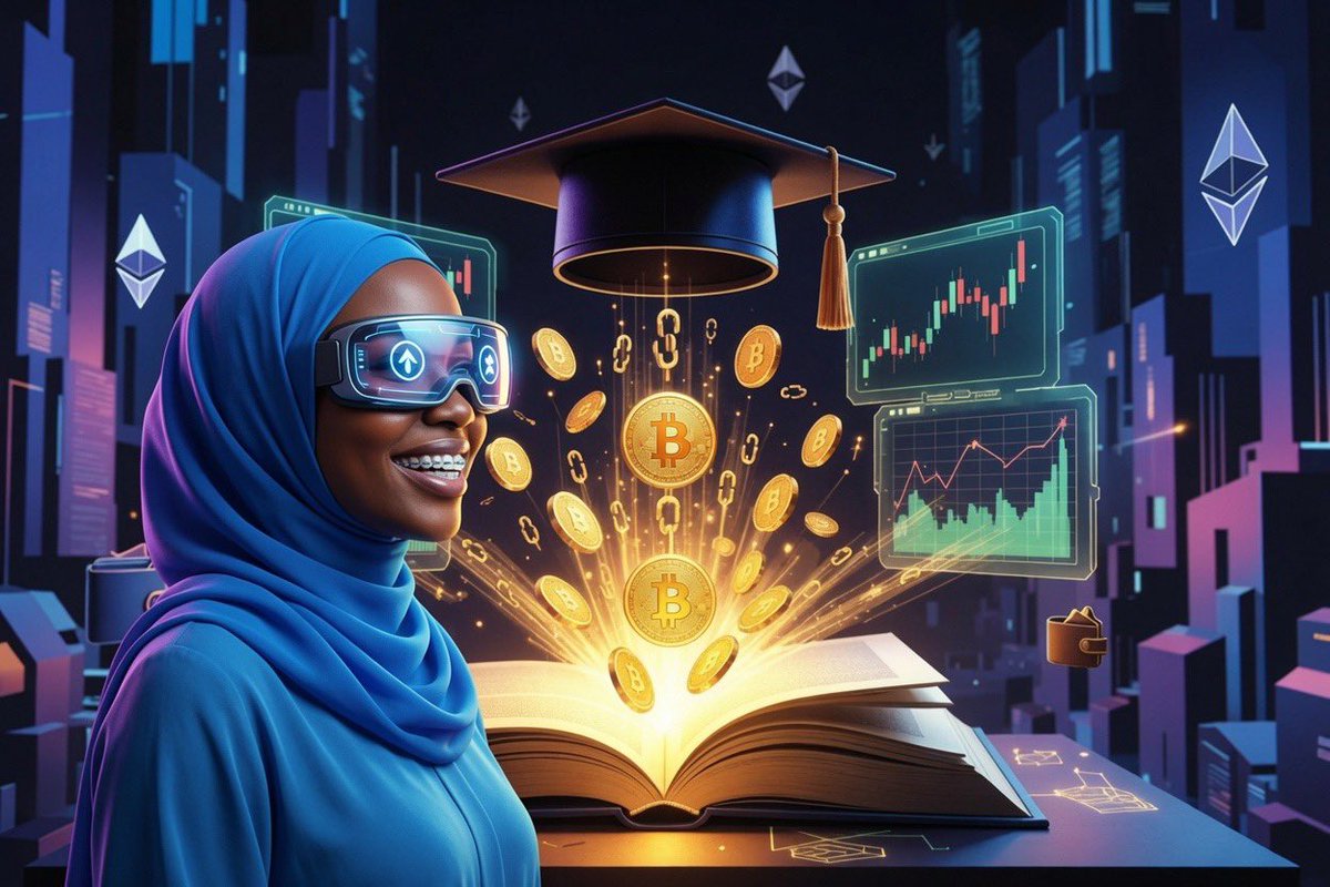 AridunnuWeb3's tweet photo. Good morning, legends!
Waking up with big dreams and an open mind to learn. Knowledge is the real currency stack wisdom like Bitcoin and watch your future glow brighter than these charts!๐โจ
#GoodMorning #CryptoEducation #StackKnowledge https://t.co/YVhhbVkZNP