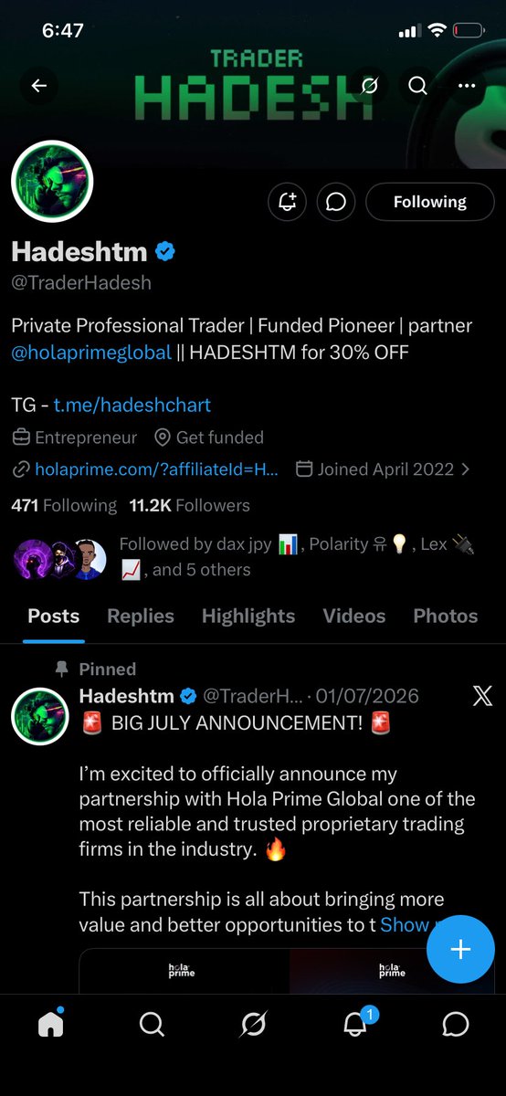 Gideonsequence1's tweet photo. @Techriztm @PsychedeliaAcad @FundedNext @TraderHadesh Done..

GOD bless you Techriz https://t.co/NmPEU2qFk1
