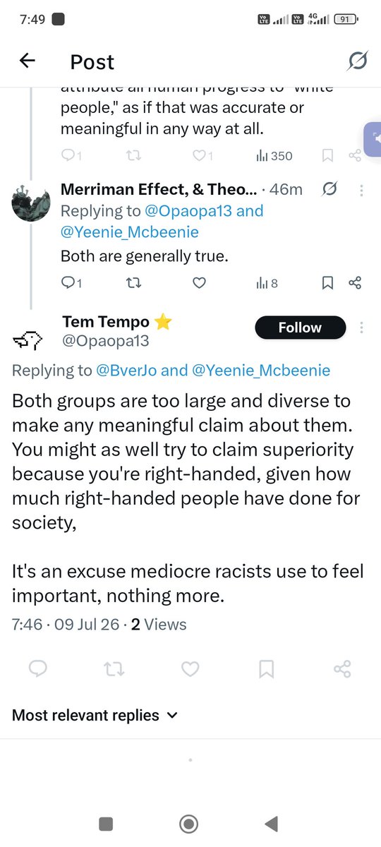 BverJo's tweet photo. @Opaopa13 @Yeenie_Mcbeenie Well atleast I am not so mediocre that I would block a person that differs to me on opinion, the same cannot be said for this snowflake: https://t.co/YZlXp4LY86