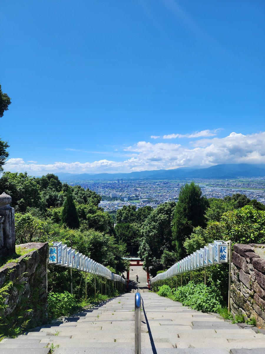 M803K's tweet photo. ⛩️高良大社⛩️
最高の天気で最高の景色でした😭 https://t.co/XTWlspmxeq