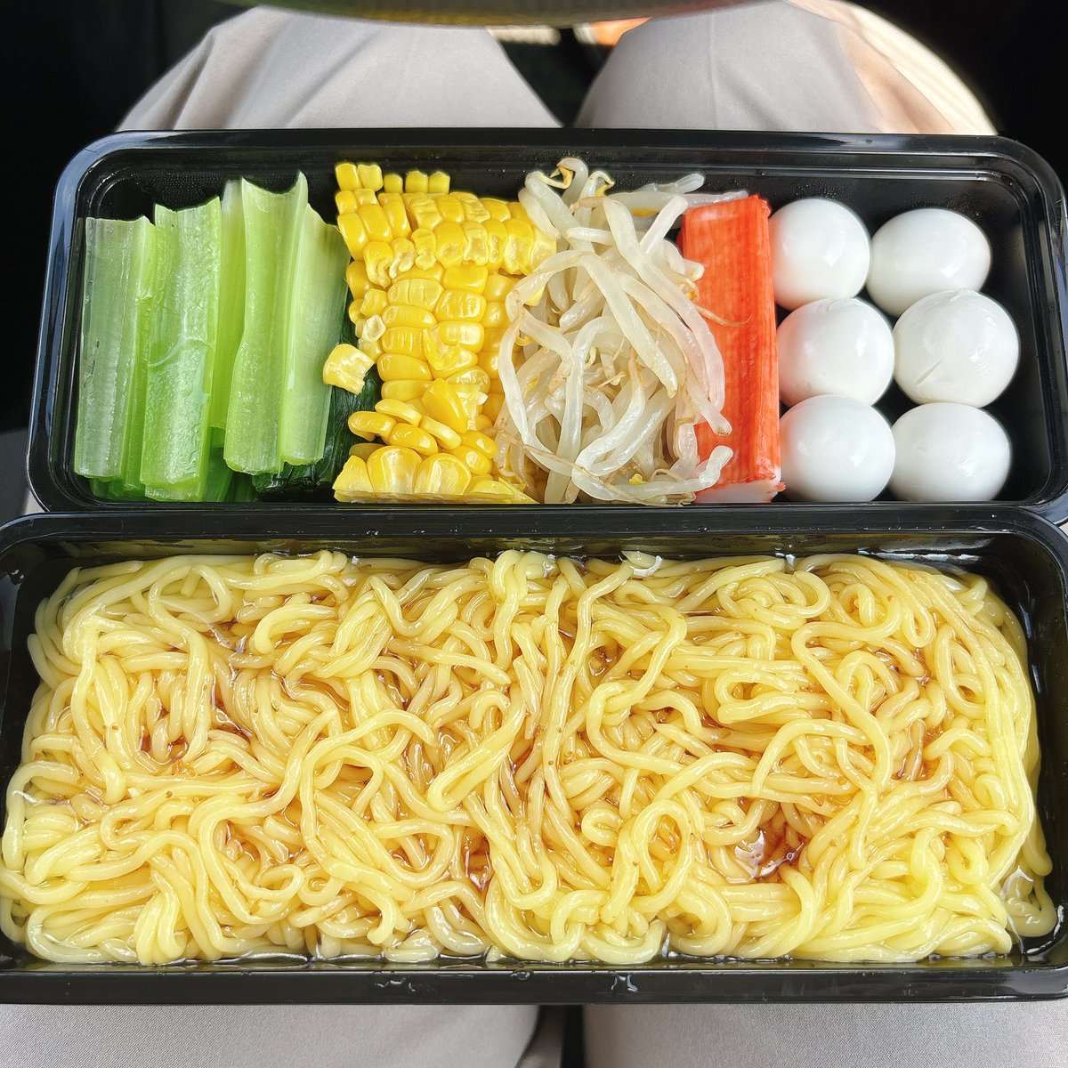 tukune0410's tweet photo. こんにゃく麺の冷やし中華弁当 https://t.co/nGibjM85n3