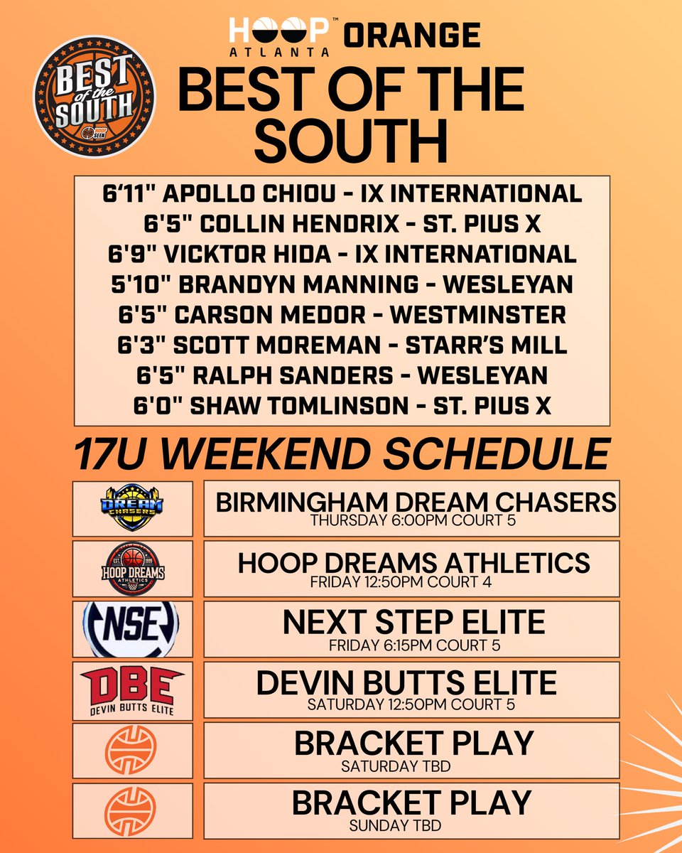 hoopatlanta_'s tweet photo. SCHEDULE &amp; ROSTER FOR @hoopseen BEST OF THE SOUTH

@CollinHend74030 
@moreman_scott2 
@MedorCarson 
@ralph_sanders33 
@shawtomlinson https://t.co/6VM1Yg3pxU