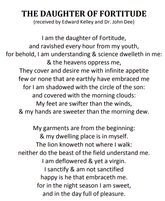 1WholeRabbit's tweet photo. thinking about this equally mysterious 1587 transcript of a spirit speaking to Queen Elizabeth's court astrologer John Dee in the exact same tone and thematic quality as this 2,000-year old ancient gnostic poem dug up in 1945. https://t.co/ADHQ51l1i7